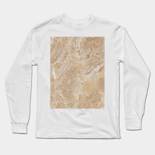 modern abstract neutral color beige granite marble Long Sleeve T-Shirt